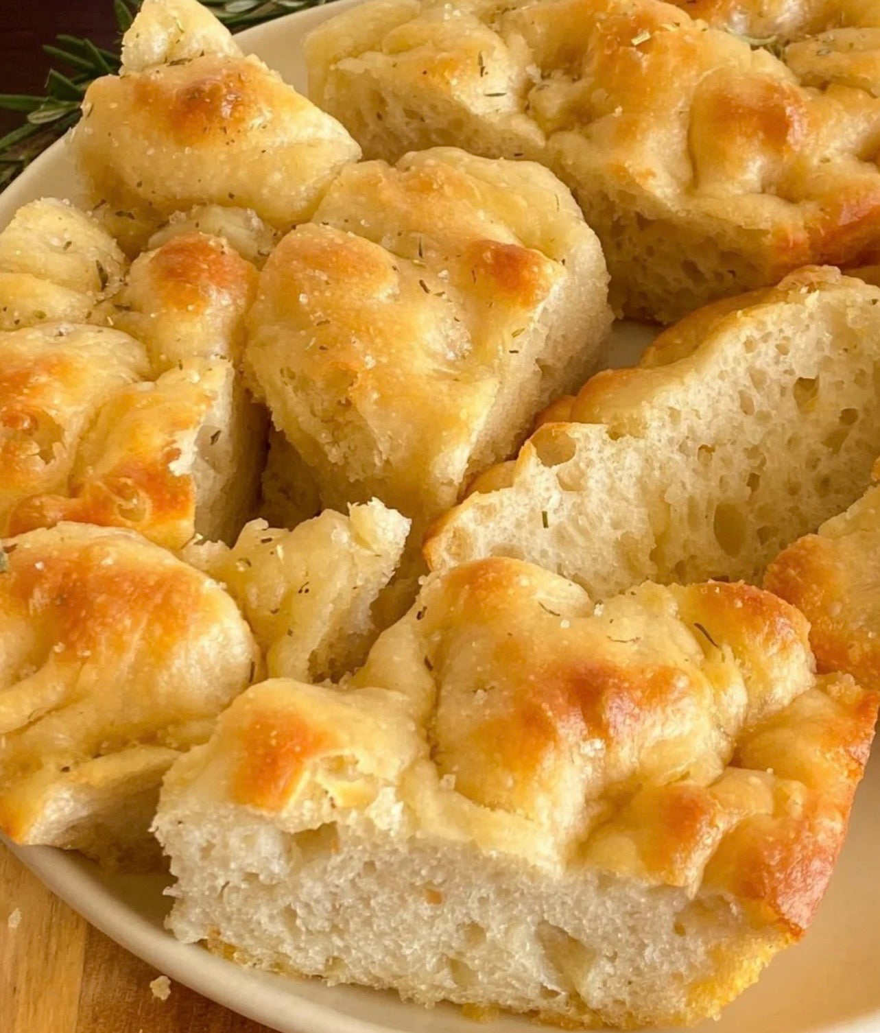 Garlic Focaccia Bread Loaf