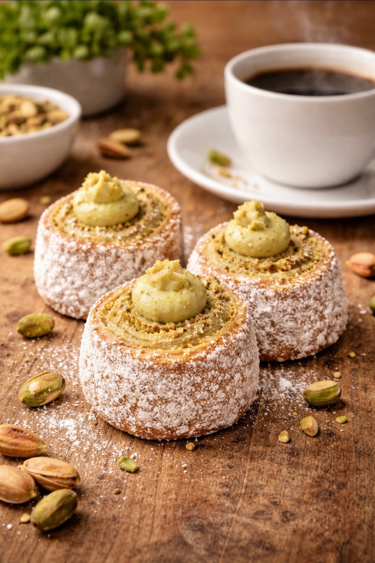 Pistachio Tart Rolls