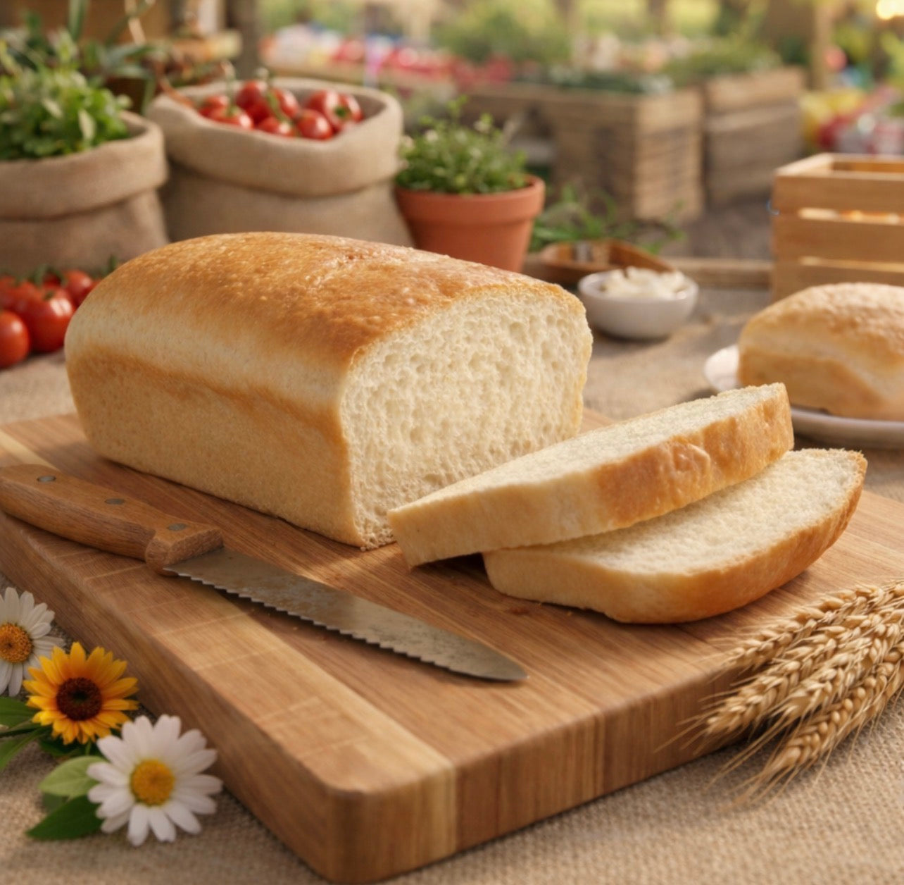 White (whole grain) Sandwich Bread Loaf